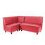 Ensemble de sièges modulaires en L 3 pièces Kid Comfort - rouge-124164518
