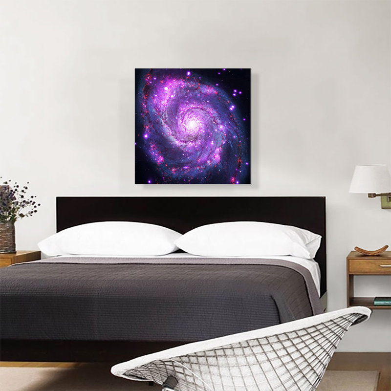 Spirale tourbillon galaxie Hubble Telescope Nasa, reproduction de photo sur toile tendue, H 26 po x l 26 po x P 0,75 po