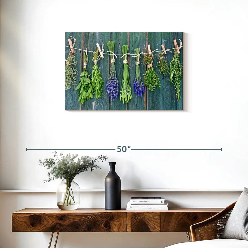 Yarlin Drying Herbs, 20" H x 30" W