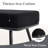 43.3"W Modern Upholstered Bench with Metal Frame and Teddy Fabric-1424308444