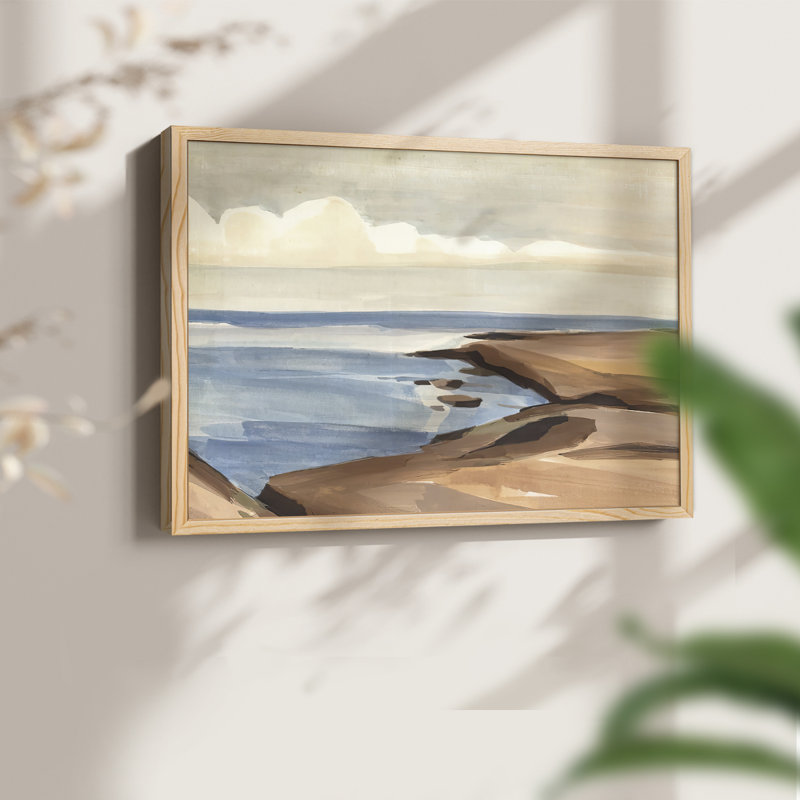 Shore Days II - Impression encadrée - Restickable, H 8 po x l 10 po, Naturel