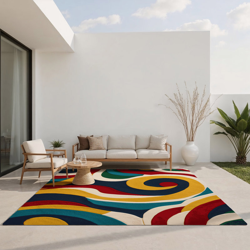 Tapis intérieur et extérieur Snappy Jiggle, Rectangle 1 pi 6 po x 2 pi 6 po