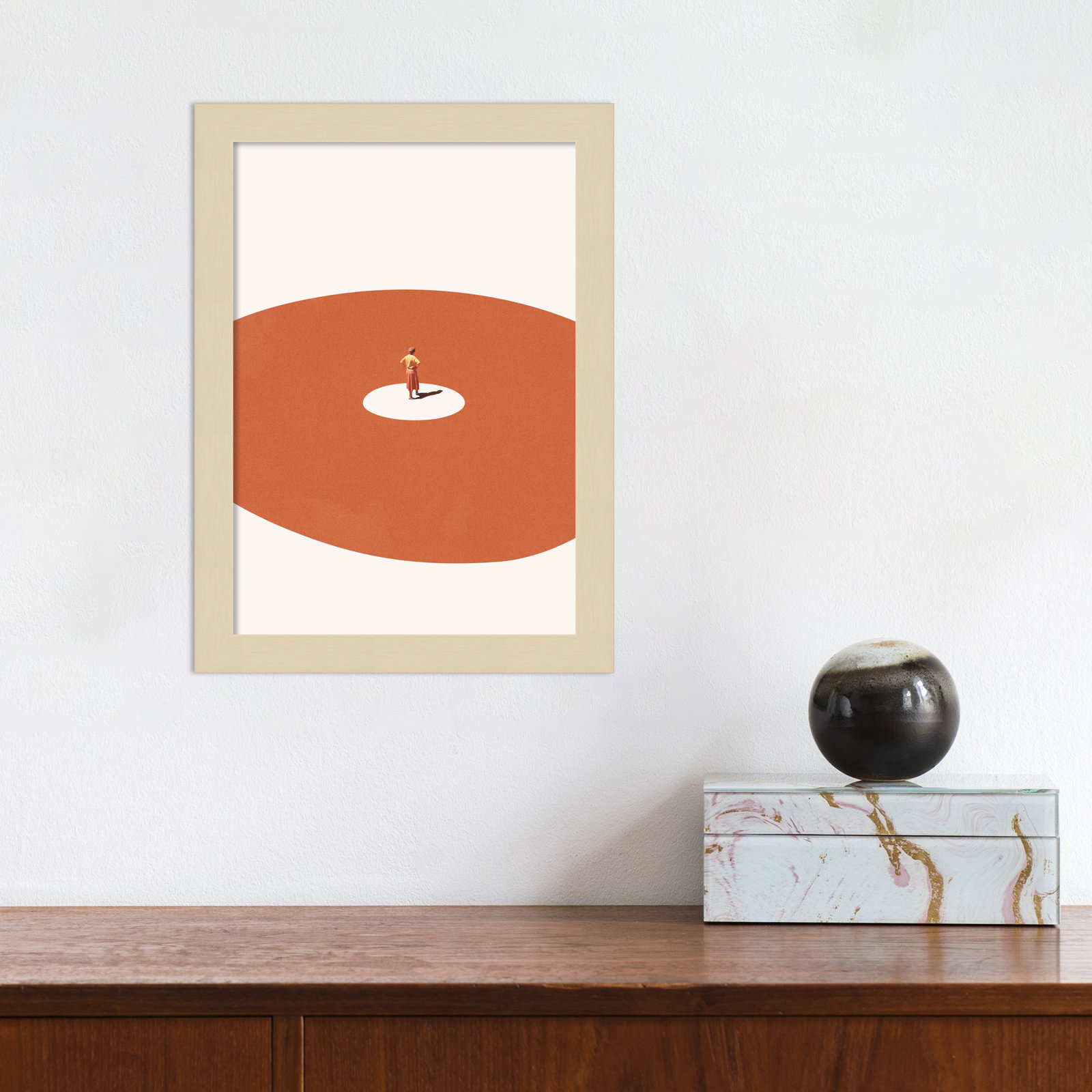 Confidence by Maarten Leon, 10" W x 13" H, Brown