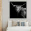 Realistic Black And White Highland Cow Photography Print by Oliver Gal-69341783-69341779