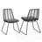 Transitional Style Chair Set Of 2