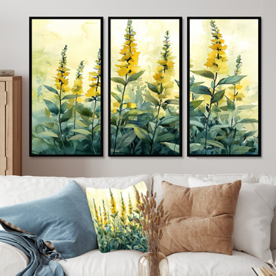 Herbs In The Sunlight Of Summer IV - Herbs Set Of 3 Wall Art