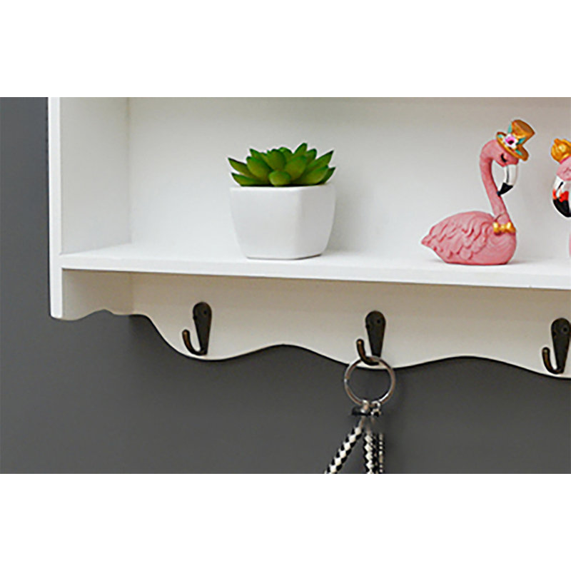 Grandois Wood Floating Shelf, White
