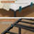 Corner Bed Frame with LED Lights and Charging Station, Cord Cloth Upholstered Bed with 2 Underbed Storage Drawers, Modern Sofa Bed, No Box Spring/No Noise-213568558-213568554