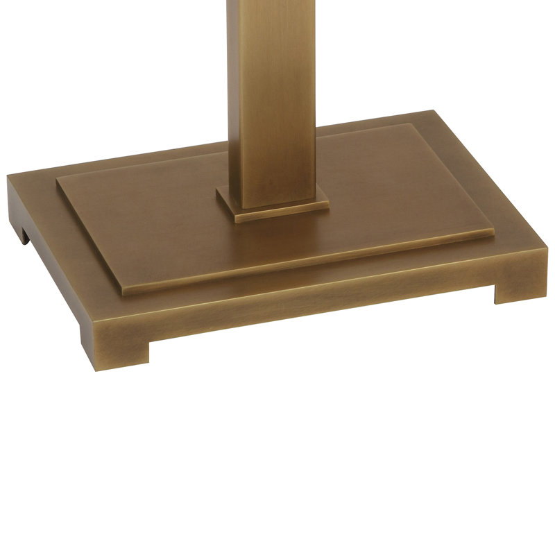 Lampe de table 34,25 po Valerie, Blanc, Laiton rétro