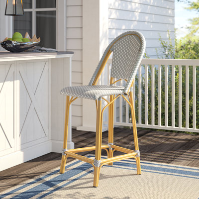 Yaretzi Wicker Outdoor 26'' Counter Stool