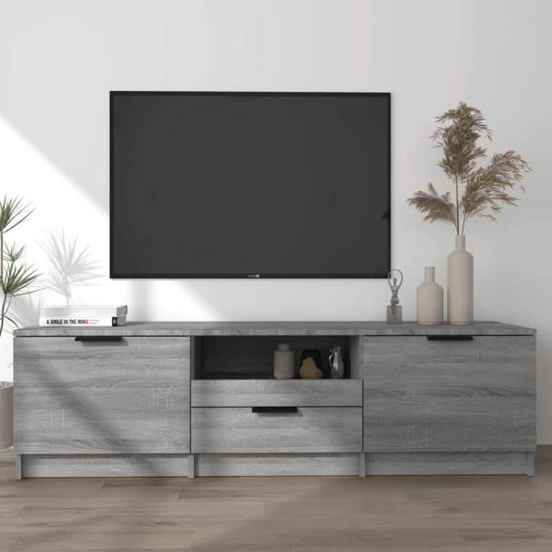 Jeeva TV Cabinet 140x35x40 cm Engineered Wood, Grey Sonoma