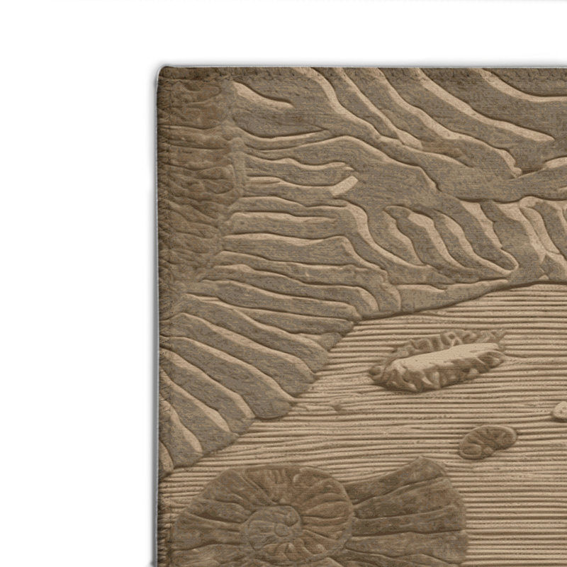 Nature Brown Indoor and Outdoor Area Rug, Rectangle 8' x 10'