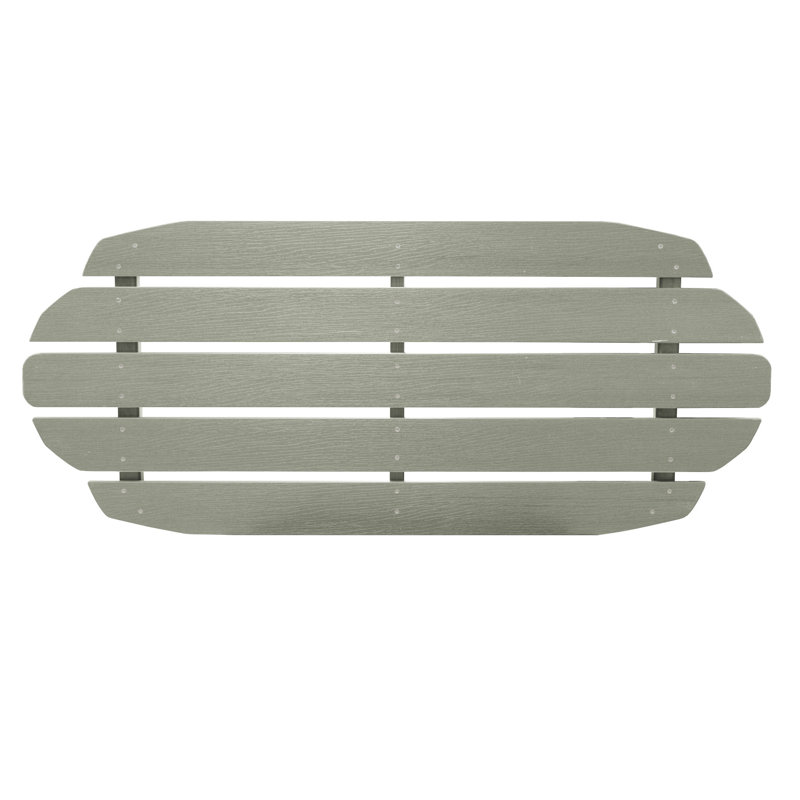 Table basse en plastique Kimber, Eucalyptus