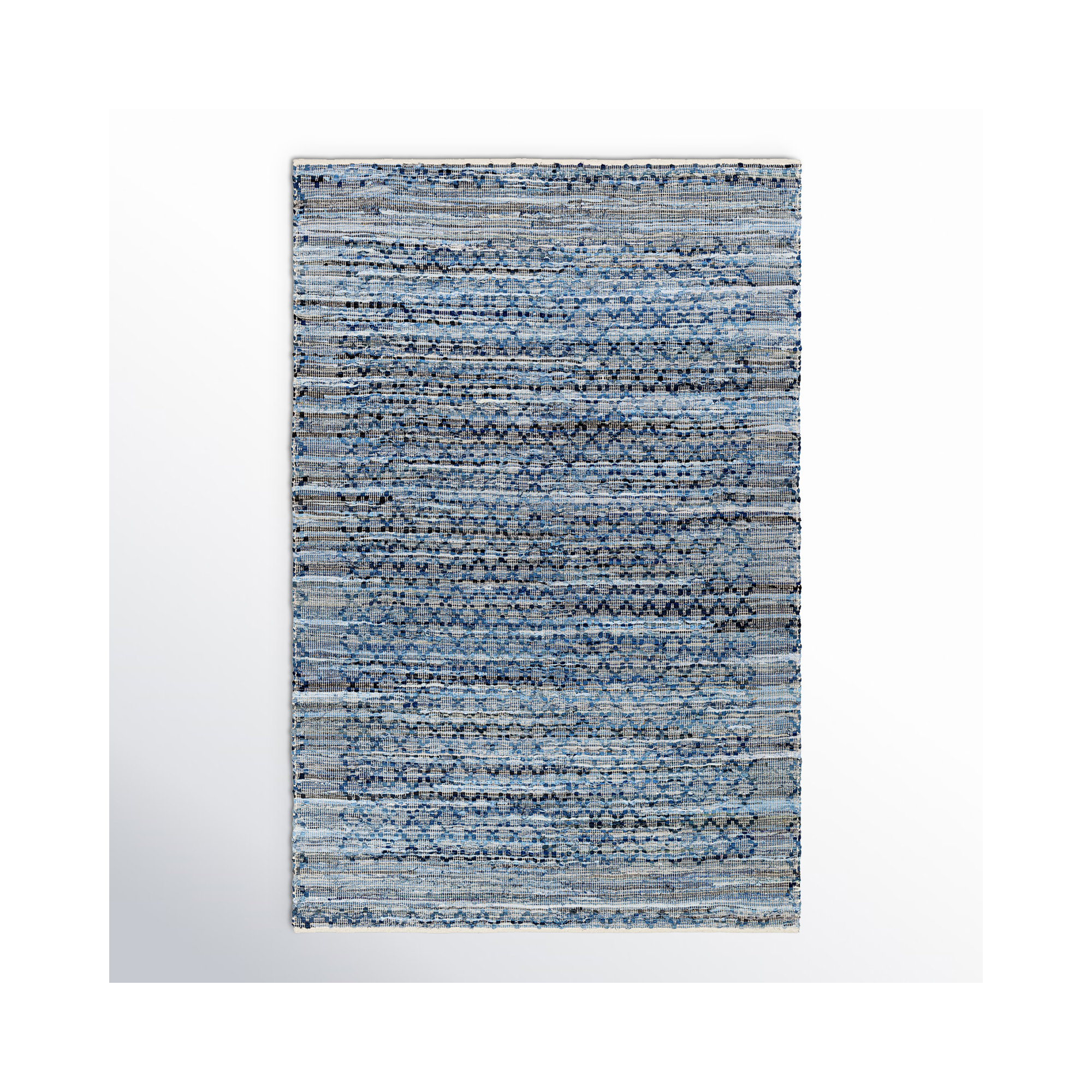 Caila Handmade Recycled P.E.T Gray Rug, Rectangle 9' x 12'