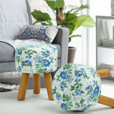 Abarca Solid Wood Accent Stool