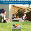 Table de préparation commerciale en acier inoxydable pour la maison et le restaurant de 24 po x 24 po, hauteur de 32 po, idéale pour la préparation à domicile, hauteur, durabilité