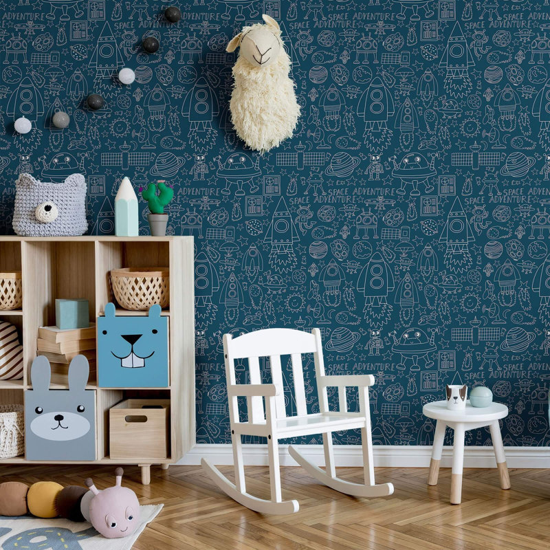 Carreau de papier peint Irmela, L 102 po x l 24 po