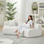 Chenille Curved Modular Sectional Sofa with Pillows-133015624-133015627