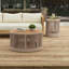 Ensemble de tables basses et tables d'appoint en bois d'acacia