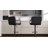 Vogue Furniture Direct Modern Pu Leather Square Bar Stool With Backrest And Armrests For Counter Chairs For Kitchen Restaurant Bar Cafe(Set of 2)-495902622-476288392-474162593