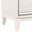 Table de chevet blanche pour chambre à coucher 2 - Moderne et sécuritaire avec rangement pour beaucoup d'espace