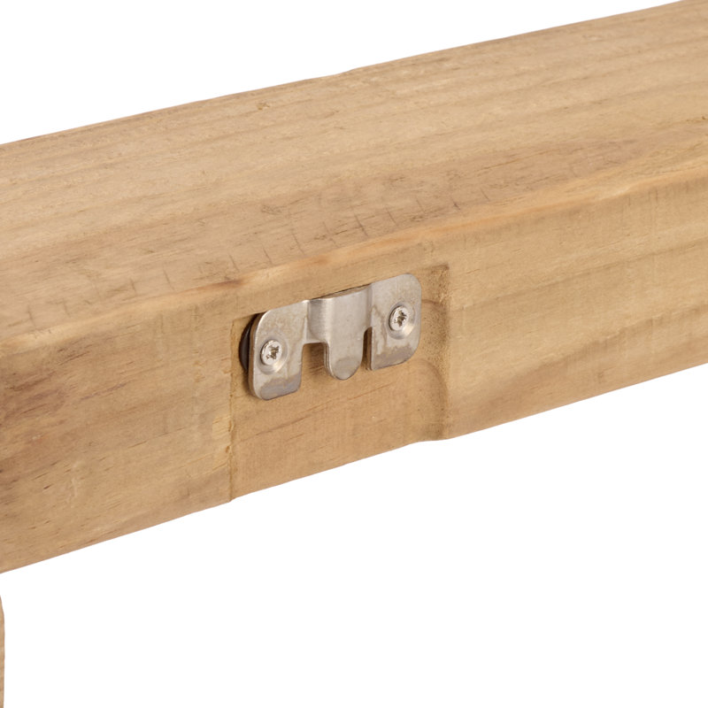 Keros Pine Mantel Shelf, Natural, 60" Width