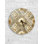 Horloge murale florale en verre trempé, beige, fleurs dorées, décoration intérieure, grande horloge murale, horloge moderne, décor de ferme, cadeau de pendaison de crémaillère