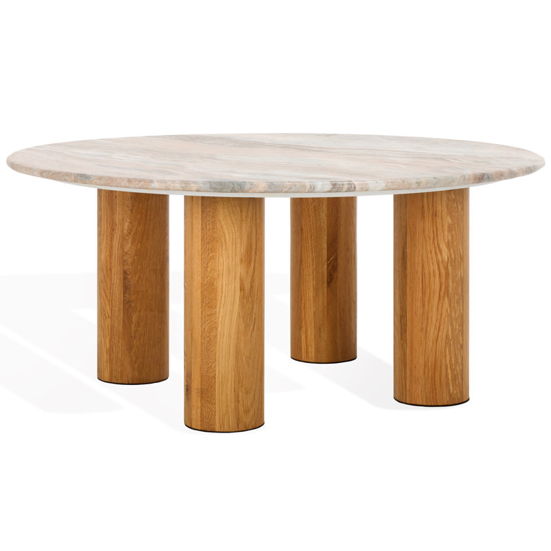 Tylee Single Coffee Table, Natural Marble