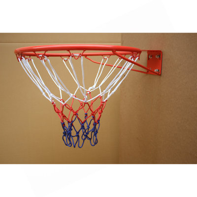 Basketball Rim Replacement 18" Steel Rim With Net, Easy To Install And Reliable Quality