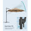 Chanton 300cm Balcony Parasol-1563803014