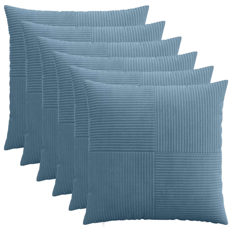 Blue Square Cushion Cover, Square 70cm, Navy Blue