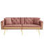 2 Seater Velvet Sofa Bed-568291058
