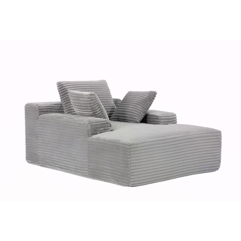 Méridienne surdimensionnée surdimensionnée Cozy Cloud Couch, Gris