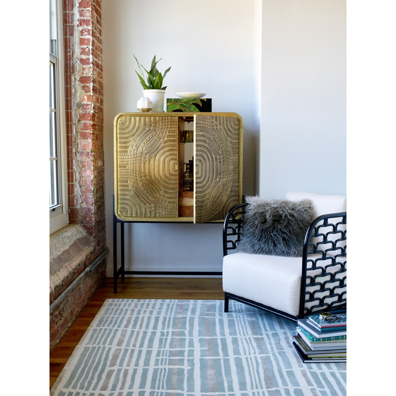 Abstract Area Rug, Rectangle 3'11" x 5'11"