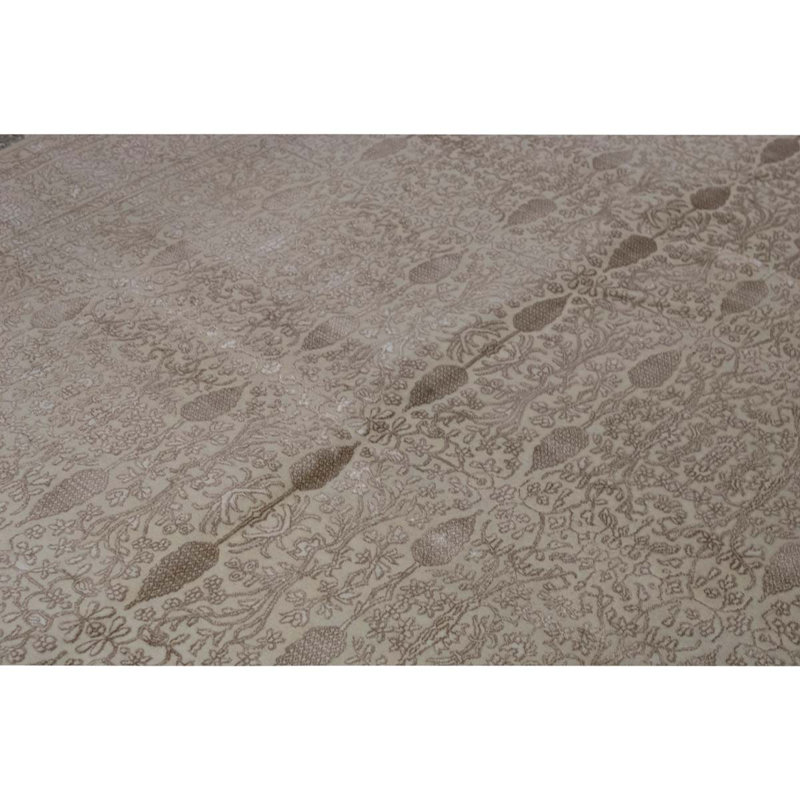Silk and Wool Oriental Area Rug