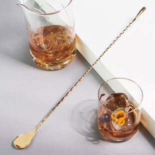 Ebern Designs Shuford Stainless Steel Cocktail Spoon Stirrer & Reviews