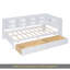 Lit de jour en bois avec 2 tiroirs, lit de jour avec tablette de rangement et ports de chargement USB, blanc-1064458110-1064458097