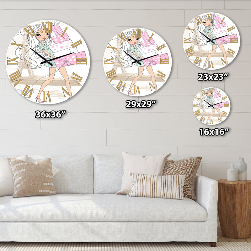 Horloge murale Shabby Elegance, Moyen