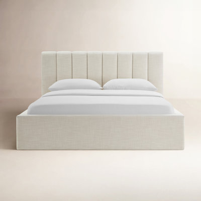 Delmar Linen Upholstered Bed