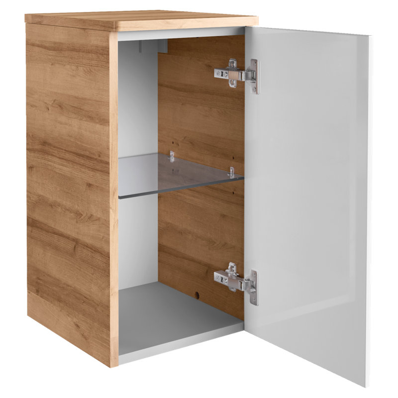Milano Bathroom Cabinet, Branch oak/White