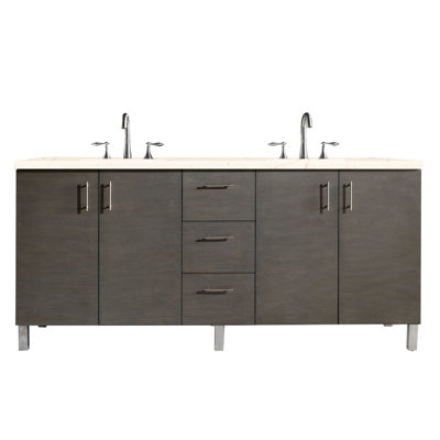 Meuble-lavabo double l 72 po Dodie