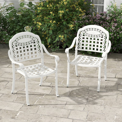Erkin Metal Outdoor Stackable Dining Armchair
