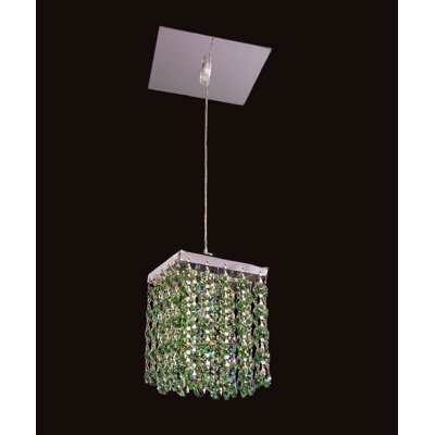 Luminaire suspendu carré simple 1 lumière Mirco