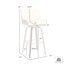 Tyler Mid-Century Swivel Counter Height Barstool in Brown Faux Leather with Walnut-1018992605