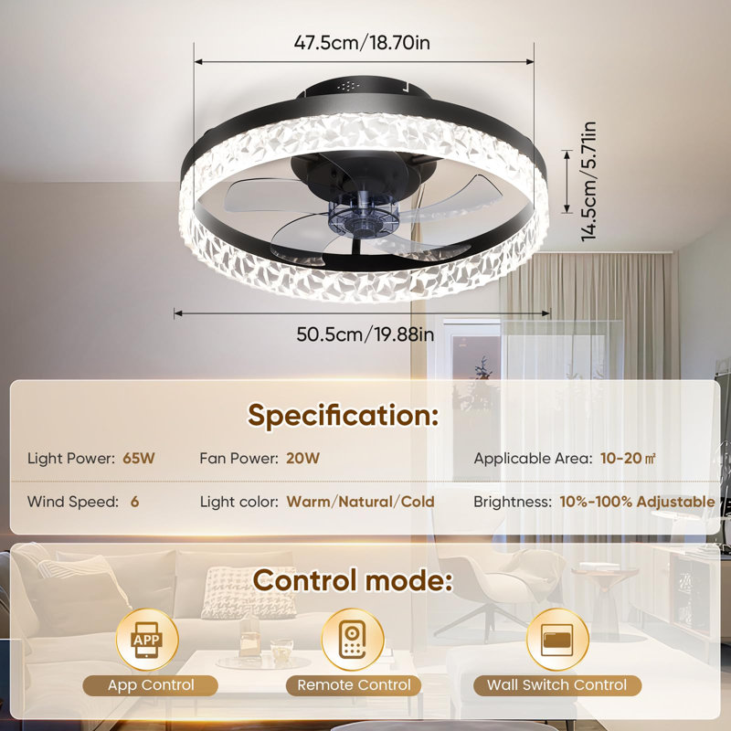 Ceiling Fan with LED Lights