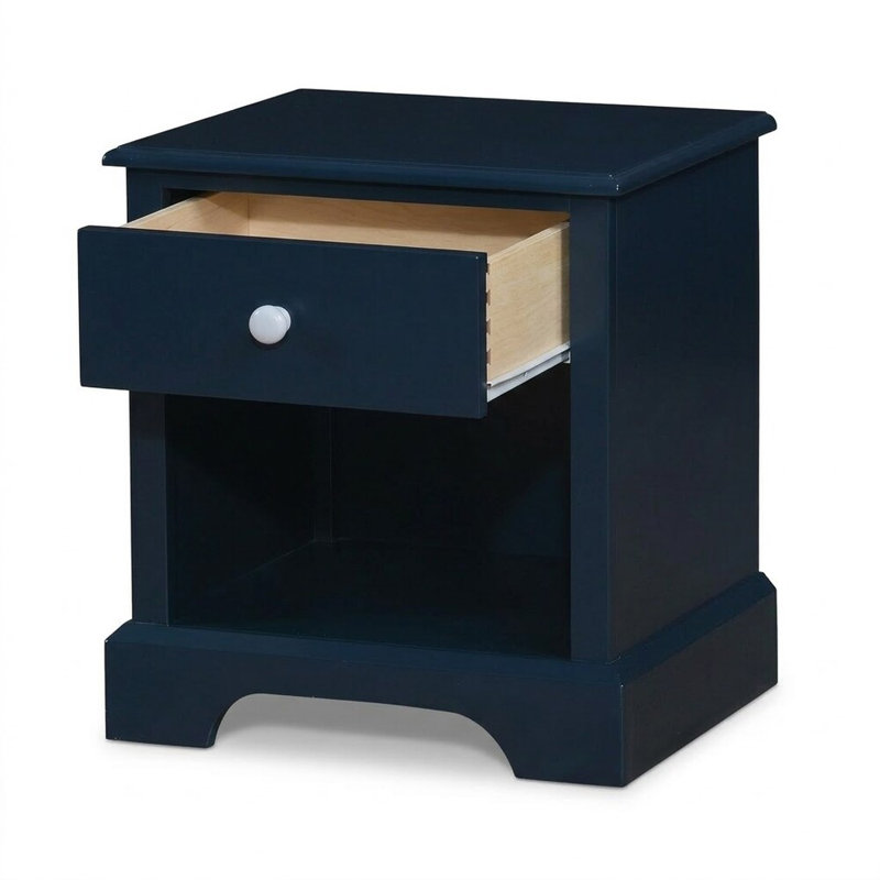 Lavilla Nok Blue 1 Drawer 19 In. W Nightstand