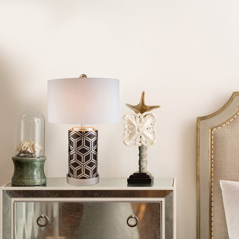 Lampe de table 29 "avec prise Martinelli, Argent