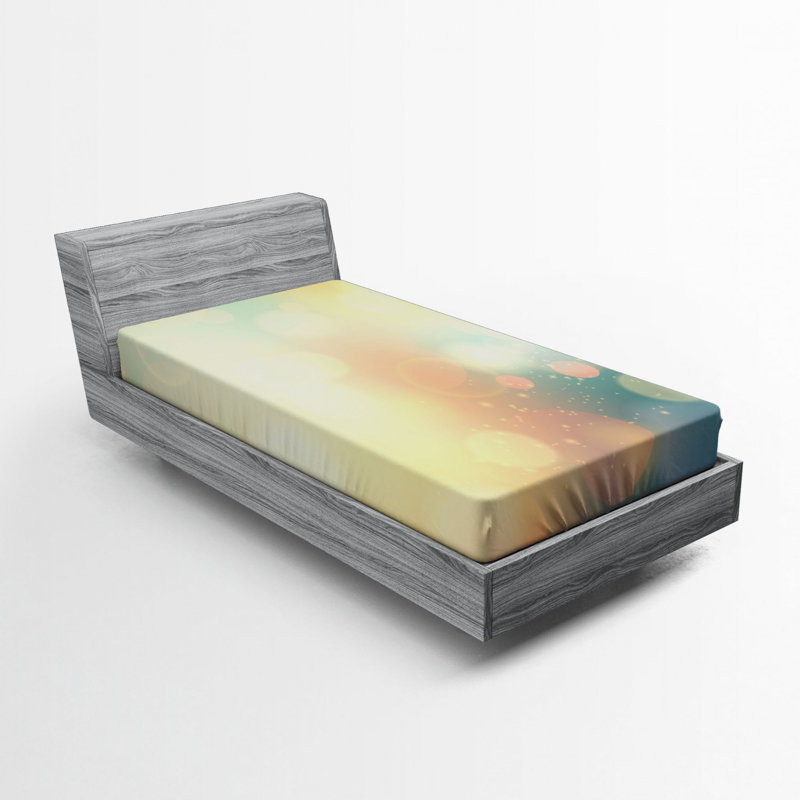 Drap-housse sous mer ocean, Drap-housse de taille simple