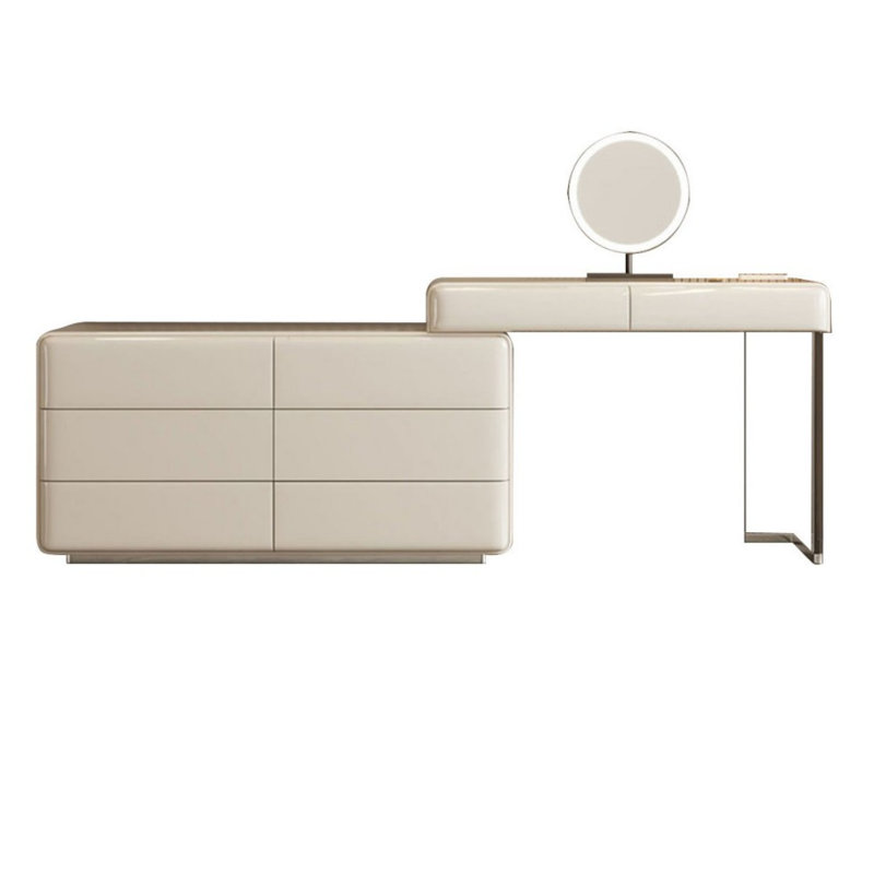 Makeup Vanity with Light mirror,3 drawers