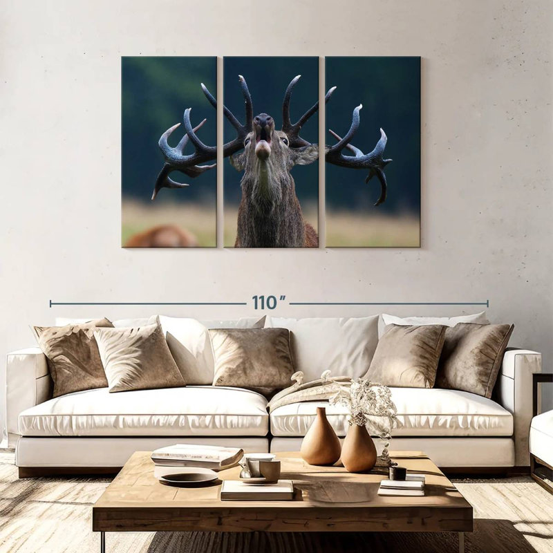Deer Scream, 48" H x 74" W